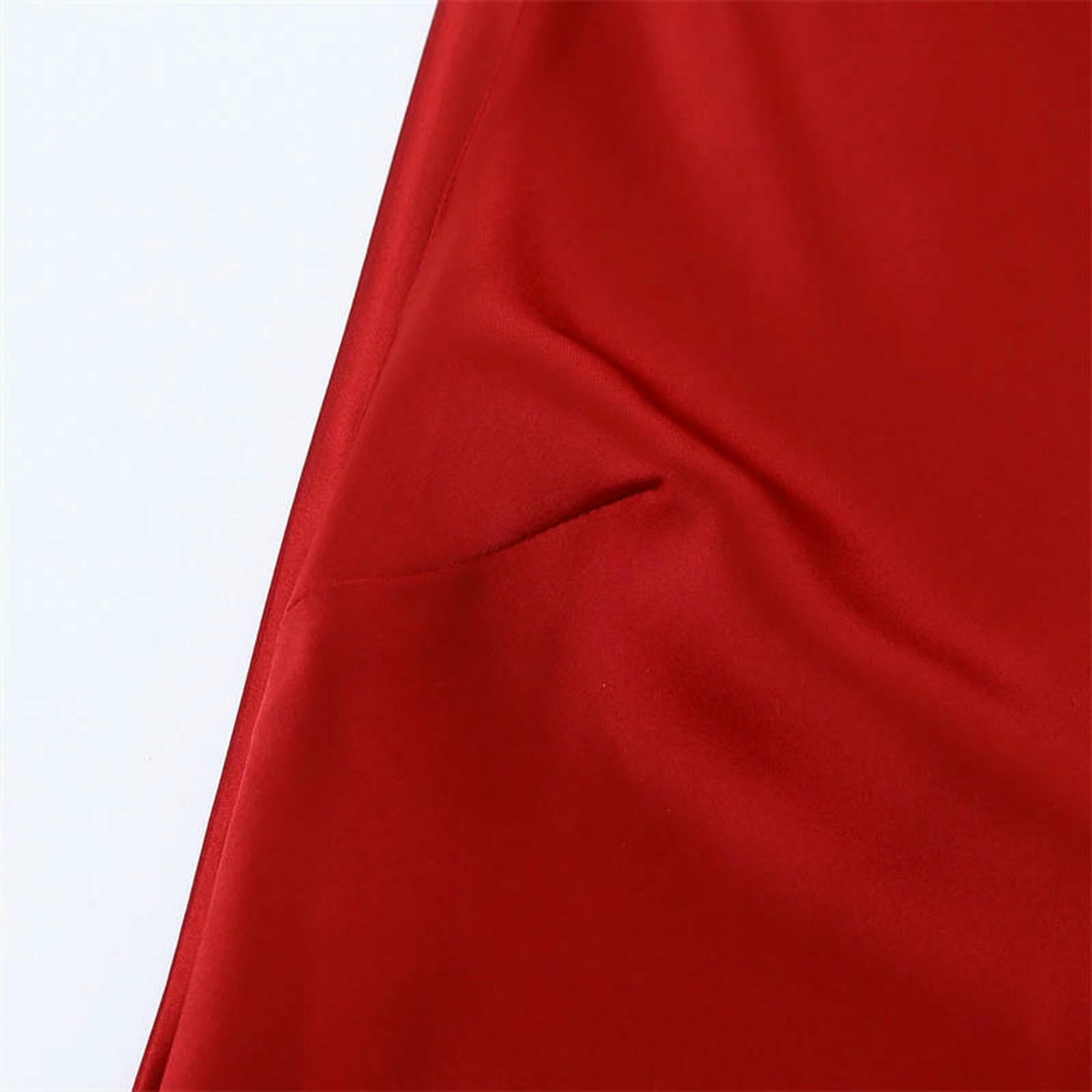 Kleid Rotes Damen-maxikleid Mit Neckholder, Ärmellos, Seidiger Satin, Elegantes Abendkleid, Abschlussball, Formelle Veranstaltungen-rot-s
