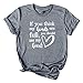 Produktbild KIMODO Damen T-Shirt Frauen 2018 Sommer Kurzarm Brief Gedruckt Bluse Casual Tops (A-Grau, Medium)