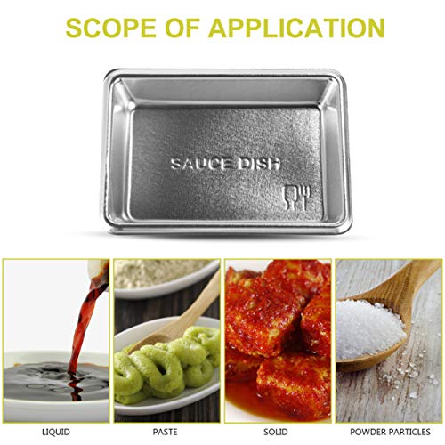 Hemoton 100Pcs Disposable Sauce Dishes Seasoning Dishes Sushi Dipping Bowl Saucers Bowl Mini Appetizer Plates #TOP4