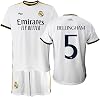 Real Madrid Boys Home Kit Set 2023-2024 - BELLINGHAM 5 - Official Licensed Replica - Child