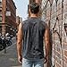 Sleeveless Henley Shirts for Men Casual Summer Workout Tank Tops Loose Fit Lightweight Muscle Vintage Shirt Mens Sleeveless T Shirts with Pockets Cotton Button Up Clothes Vacation Vest