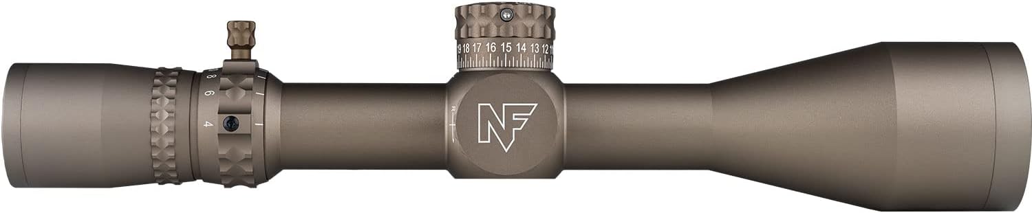 Nightforce NX8 4-32x50mm F2 Black Riflescope - Second Focal Plane (SFP), DigIllum Illuminated Reticle, ZeroStop, Adjustable Parallax, Long Range Precision Scope