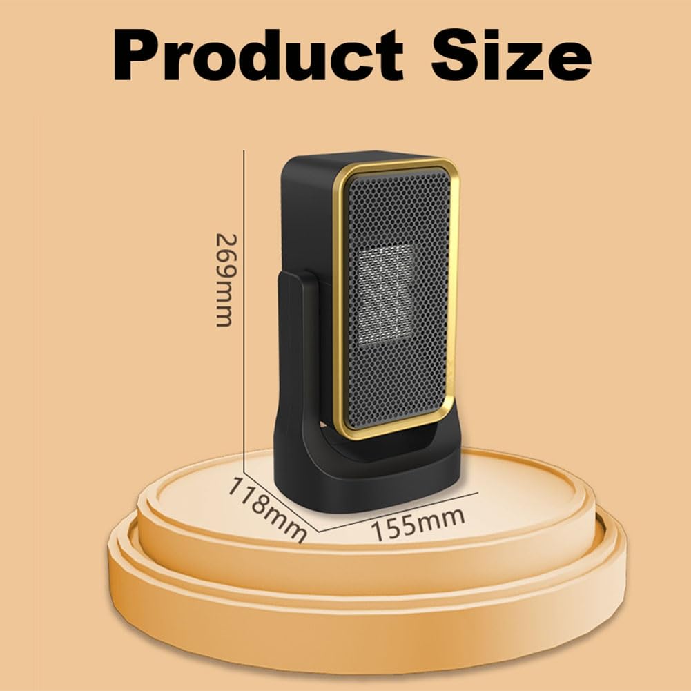 Scaldabagno, Scaldabagno da Scrivania con 900W 45° Angolo Regolabile Piccolo Scaldabagno Elettrico per Uso Interno in Ufficio Spina EU