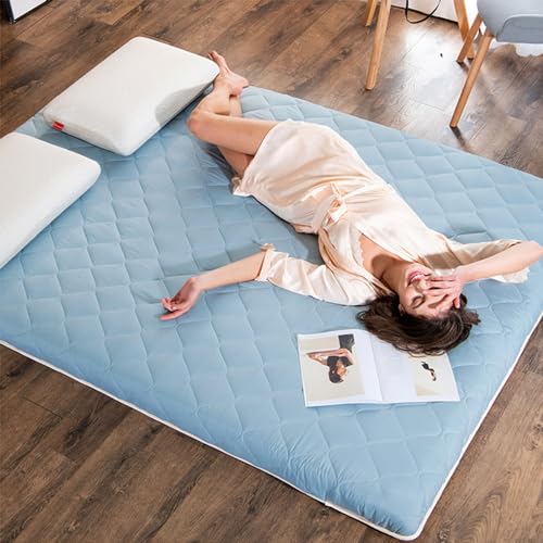 ALSUP Colchón De Piso Japonés Colchón De Futón, Colchón Individual Y Doble Plegable Y Transpirable Litera Litera Dormitorio De Estudiantes Colchón De Tatami Suave Engrosado,005,90 * 200