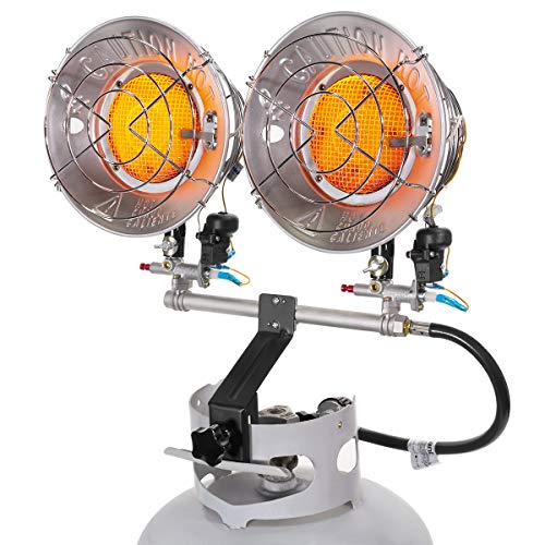 XtremepowerUS 30,000 BTU Propane Tank Top Heat Infrared Heater Burner Propane Heater LPG Use for Camping, Patios, Jobsite Backyard and More