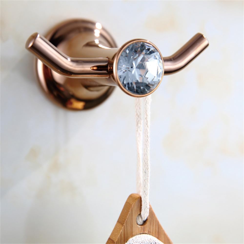 Jaboneras, Toallero de Oro Rosa Baño Inodoro Soporte for Cepillo Dientes Gancho for Papel(Robe Hook)