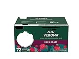 Classic Caffe Verona Dark Roast K' Cups 72 Count Value Box (Packaging May Vary) By Starbu'ks KLJ With Stirrers
