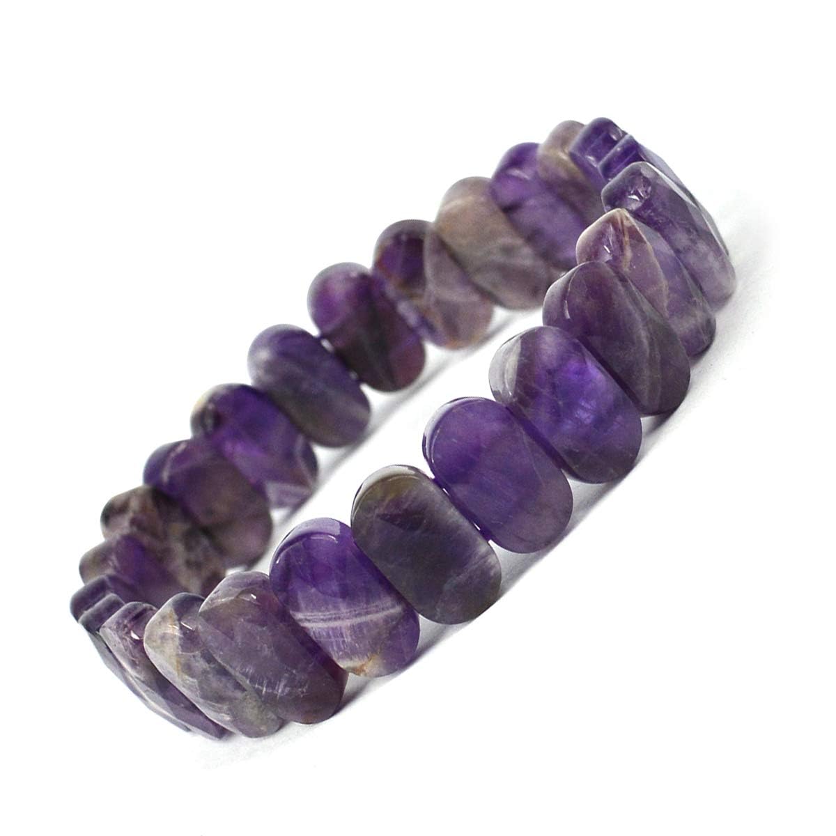 MIRAN AGATE Natural Purple Amethyst Faceted Oval Shape Bracelet for Style and Serenity For Men & Women (B0CKTFQ4B9) Amazon Price History, Amazon Price Tracker