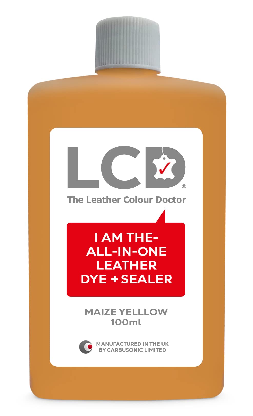 LCD All-in-One Leather dye & Sealer - Repair & Restore Paint, Permanent Colour for Sofas, Shoes, Handbags, Clothing, self Sealing 100ml by The Leather Colour Doctor (Grey) — view 12