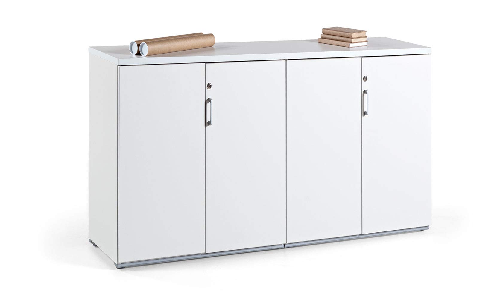 actiu Armario Profesional 113hx80x42cm 2 Puertas con Llave. Blanco