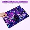 Anime Neon Laptop Notebook Skin Sticker Cover Decal, 12 13 13.3 14 15 15.4 15.6 inch Laptop Vinyl Skin Sticker Cover Art Protector Decal Universal, Purple Warrior Cat - Image 4