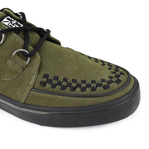 Image of TUK Suede Creeper Sneaker Shoes for Women and Men, D Ring Lace Up Shoes