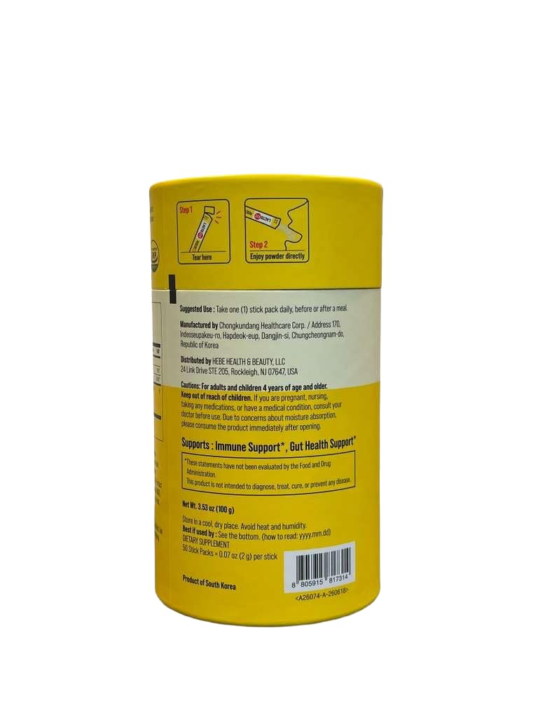 LACTO-FIT Chongkundang Healthcare Gold Probiotic 50 Pack Powder Sticks – Multi Strain Daily Probiotics with Prebiotics and Postbiotics for Everyday Wellness — Amazon image 2