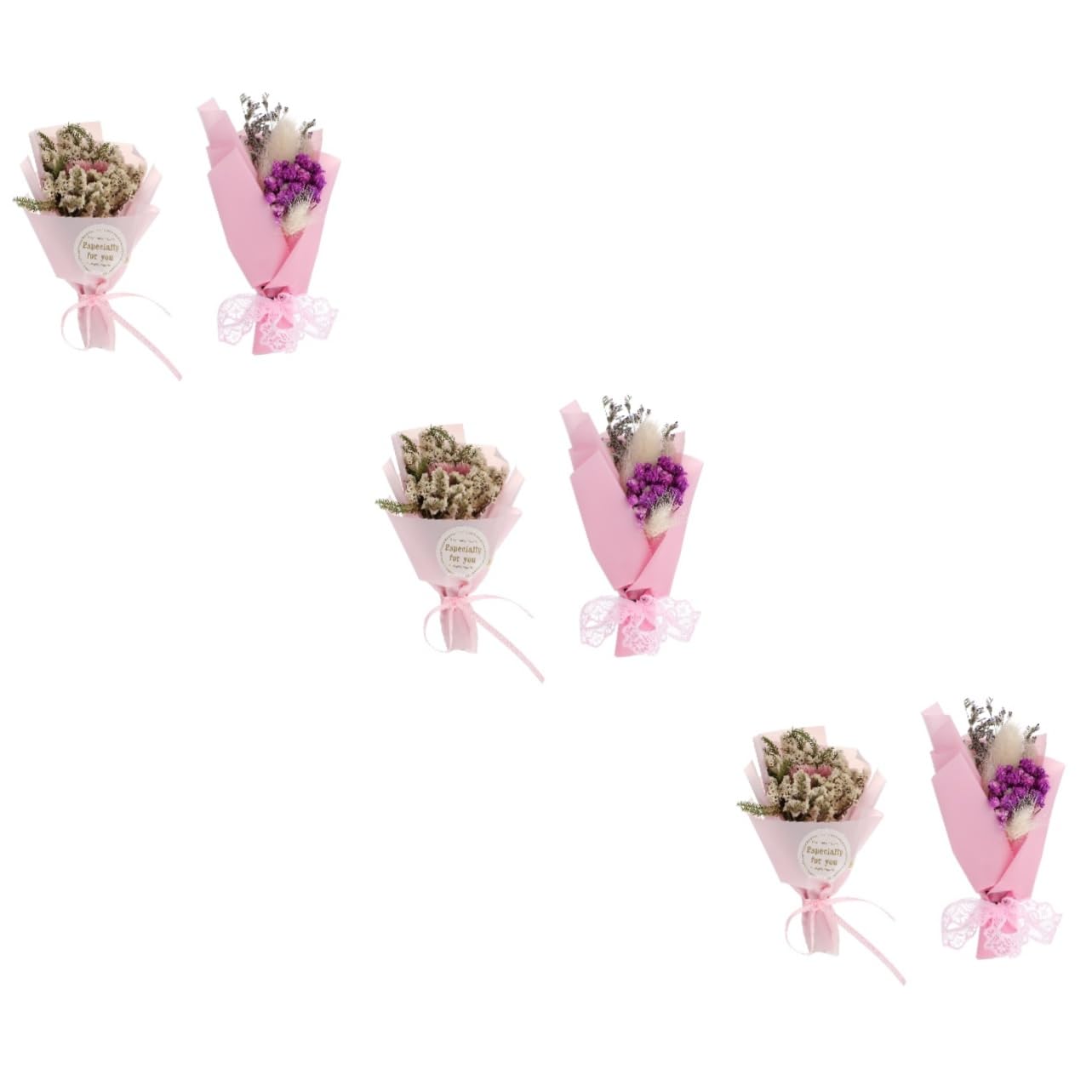 SOLUSTRE 6pezzi Clip Per Auto Diffusore Di Profumo Per Ventole Decorazione Per Interni Auto Con Fiori Secchi Rinfrescante Per Ogni Viaggio