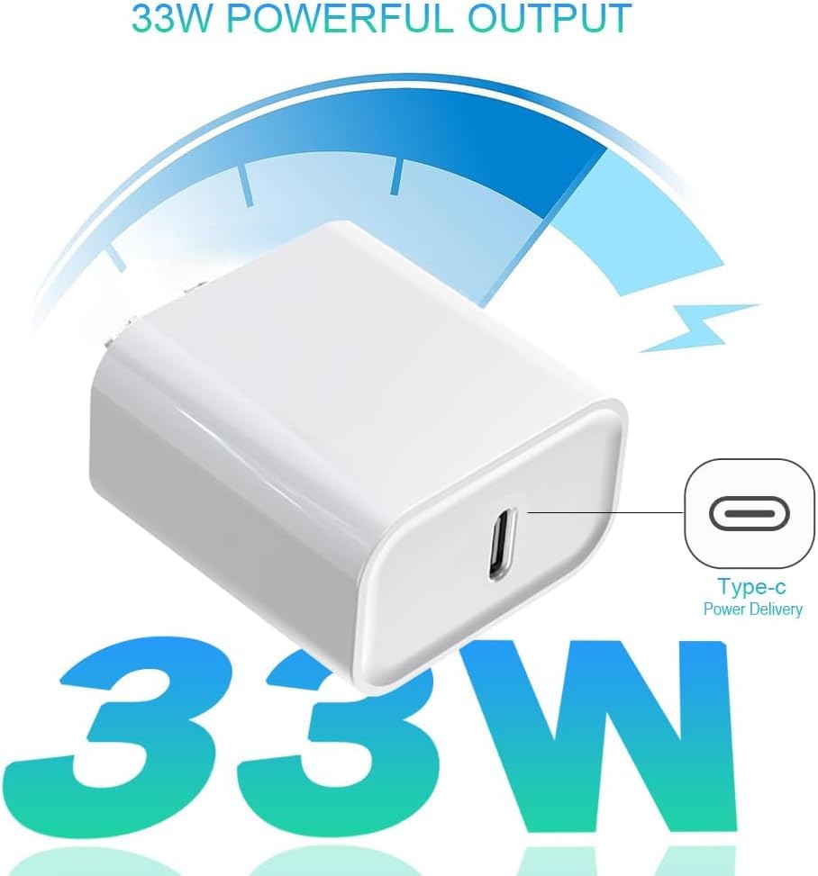 Image of 33W C-Type PPS Rapidly Charging Adapter Compatible with Nothing Phone 4A /4A Pro /3 /3a /3a Pro /3a Lite /2 /2a /2a Plus /1 /CMF Phone 1 /2 /2 Pro & Google Pixel (All Series) [1Year Warranty]