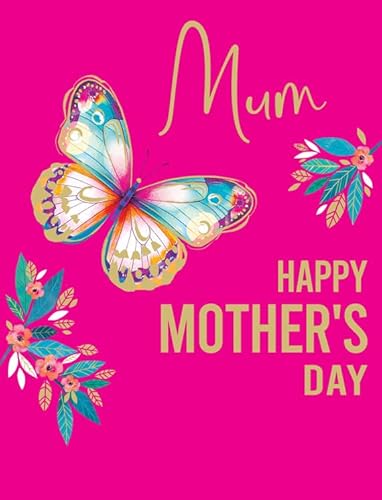Mother's Day Card, Have a Wonderful Day Mum - 8 x 6 inches - Piccadilly Greetings