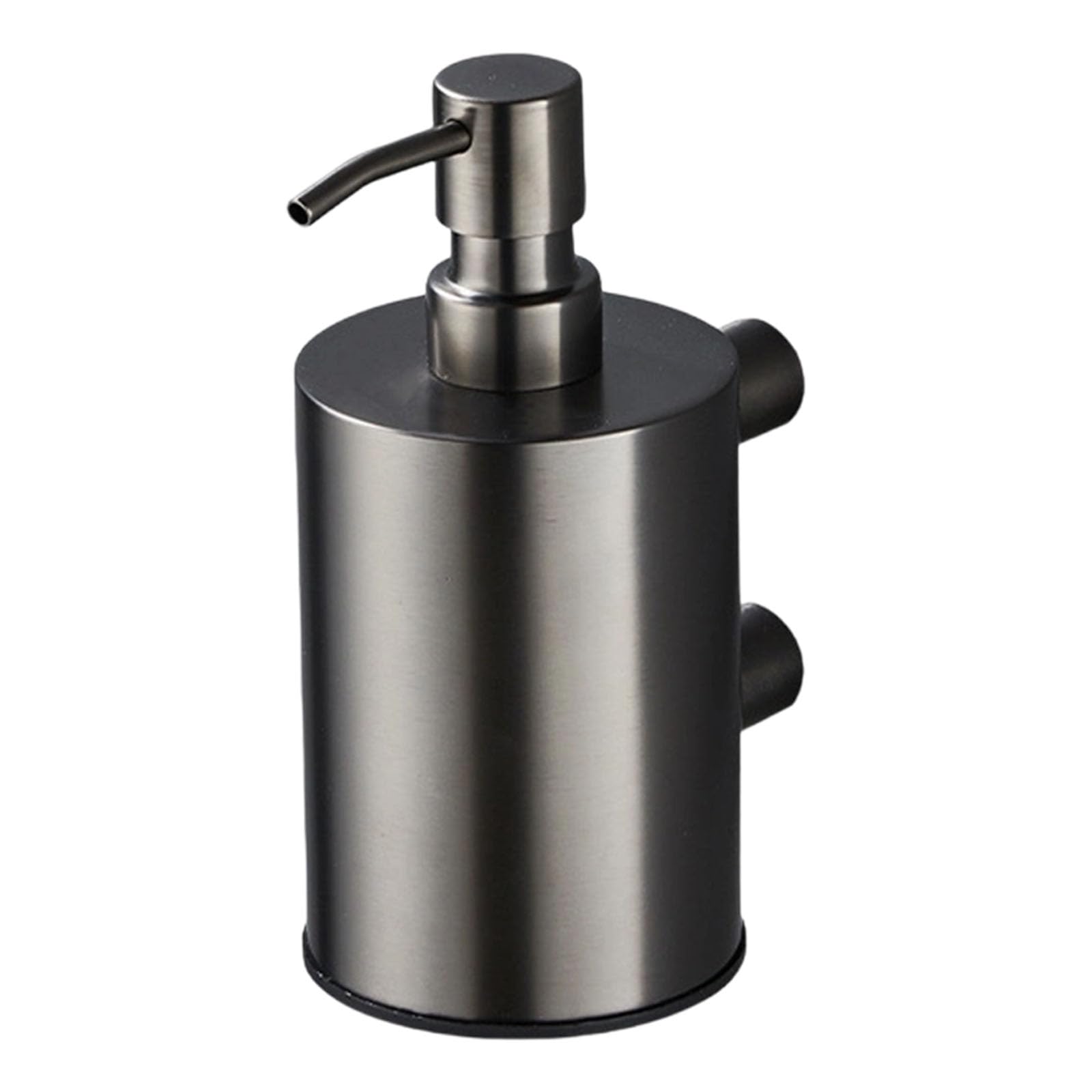 Nvoqilin Grey Upgrades Wall Mount Soap Dispenser With Press Type Spout Rustproof Soap Container For Hygienic Bathroom Rustless Liquid Dispenser