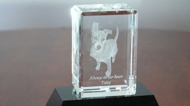 Amazon.com: Goodcount 3D Personalized Photo Etched Crystal Cube