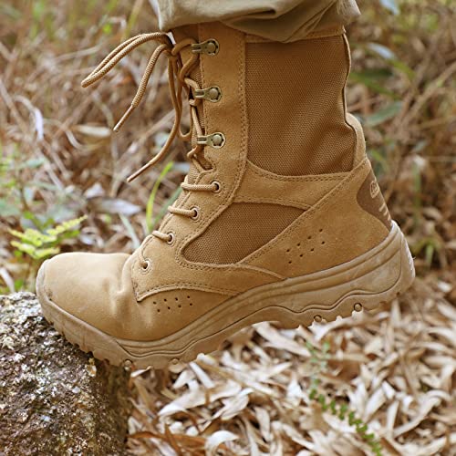 Image of Men's Military Boots Lightweight Army Combat Tactical Military Boots For Men Hunting Jungle Hiking Work Boots