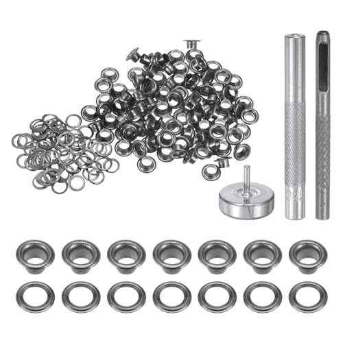 Kit de 100 piezas de ojales y herramienta 4mm cobre miniatura 1