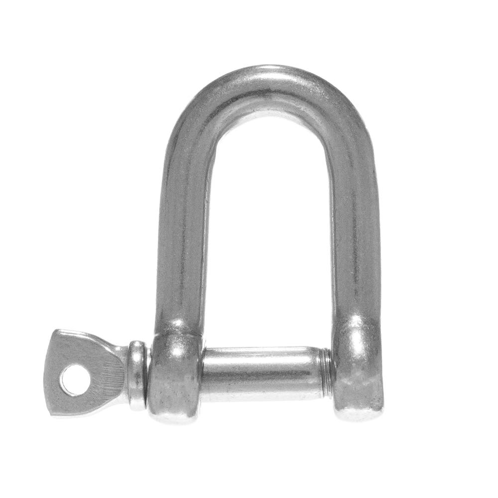 PARACORD PLANET Stainless Steel and Alloy B-Shackles, D-Shackles, O-Shackles, U-Shackles for Paracord Survival Bracelets (Pack and Single Sizes)