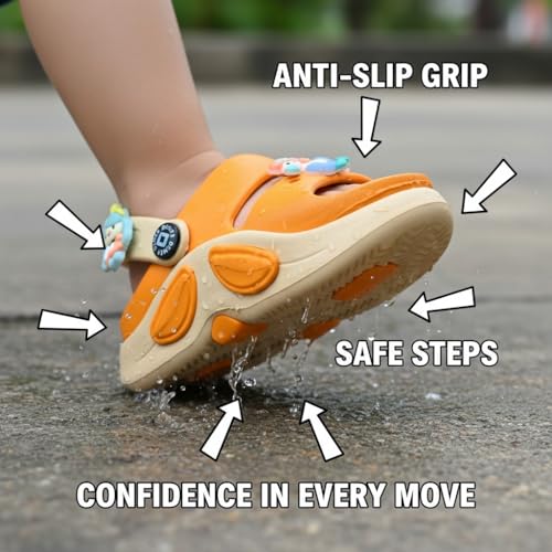 Image of GLJ Unisex Kids Comfort Sandal for Kid Boy & Girl, Age 1-5 Years, 1150