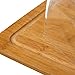 Bandeja bambu queso quesera aperitivos para servir con tapa 26x20x7,5 cm