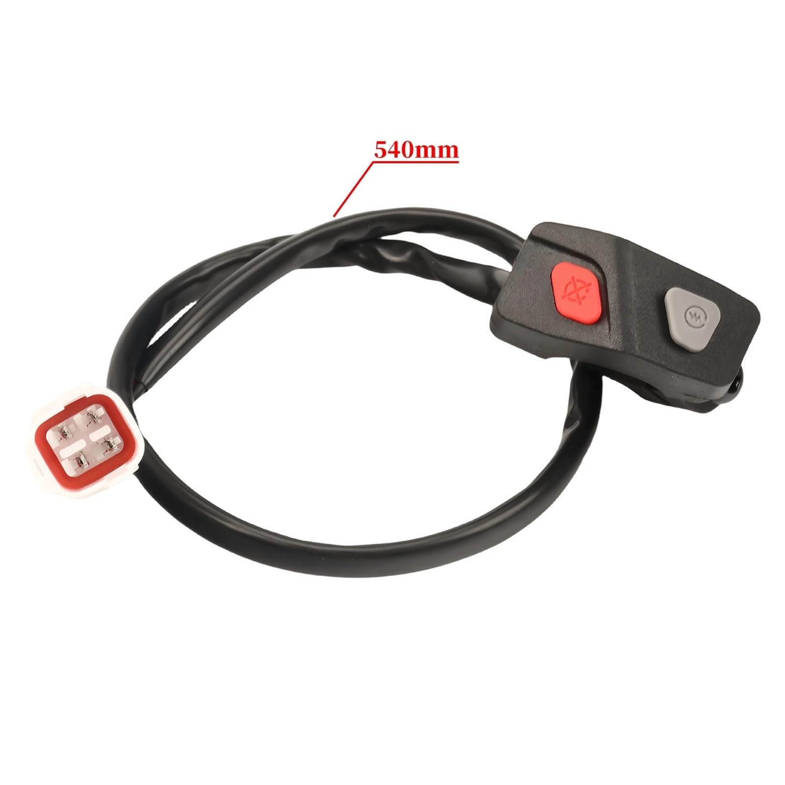 Ersatzschalter Motorrad Passend für TE FE TX FX EXC-F XCW Motorrad Flameout Stop Horn Kill Switch Lights Button(Set)