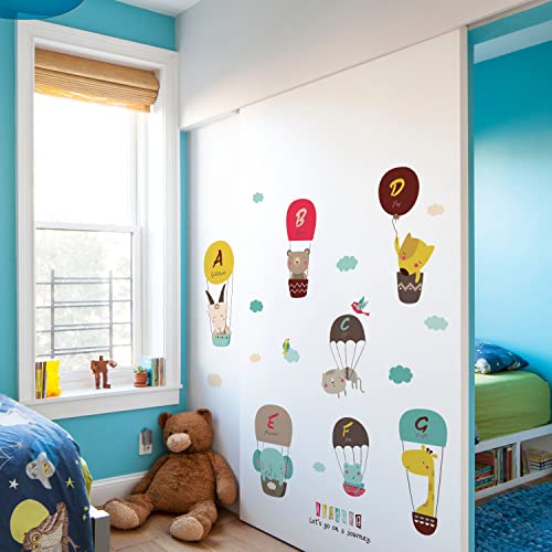 M Achoose Wall Decals A To G Animals Name Nurserywall Stickers Peel And Stick Kids Room Wall Decor Removable Decal Stick Wall Art Home Wall Decal For Bedroom Living Room Kids Room Wall Sticker #TOP4