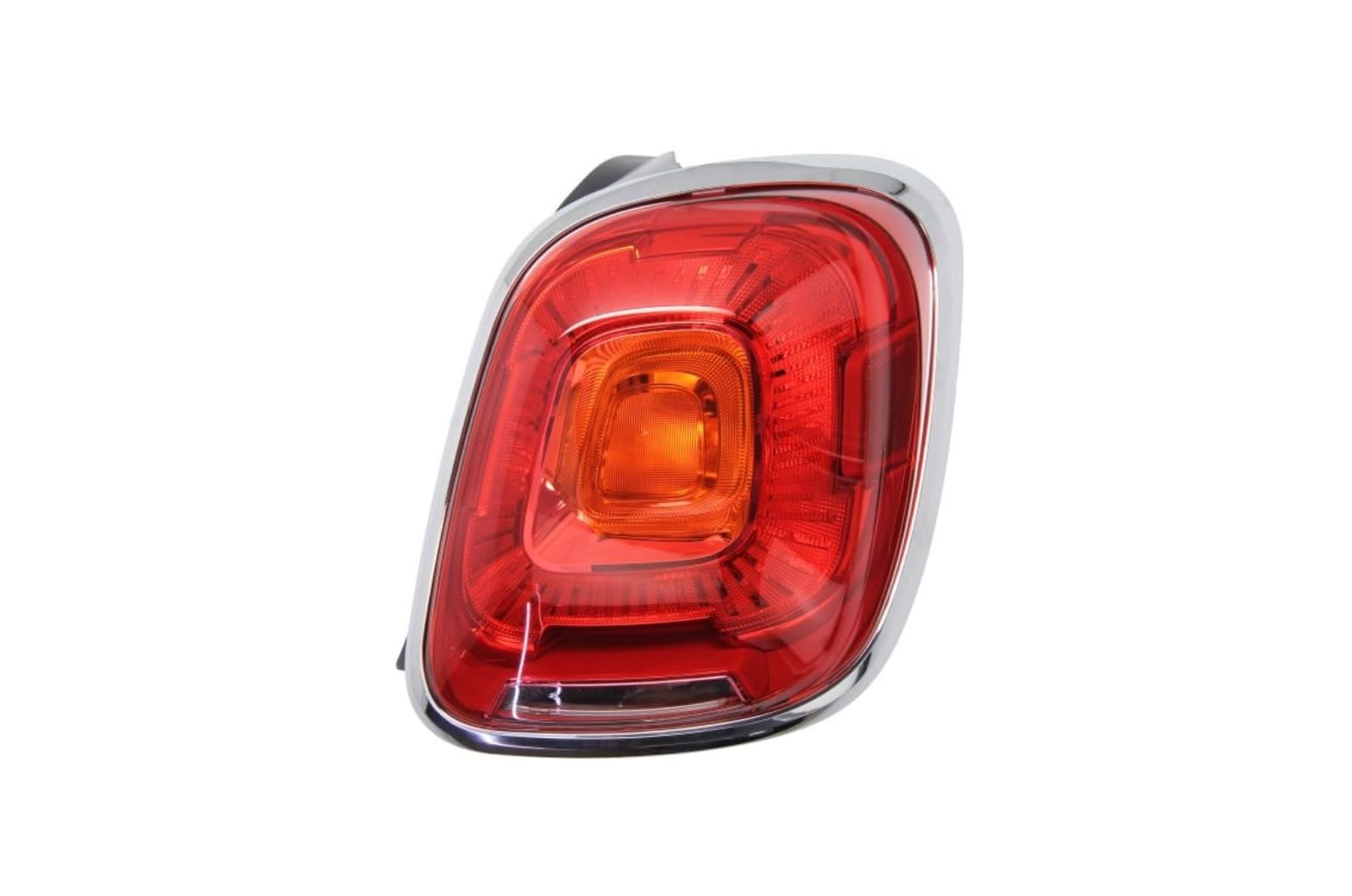 Fanale Faro Posteriore Fanalino Stop Sinistro Destro o Coppia per 500X con Cornice Cromata dal 2015 al 07/2018 NO LED (Sinistro)
