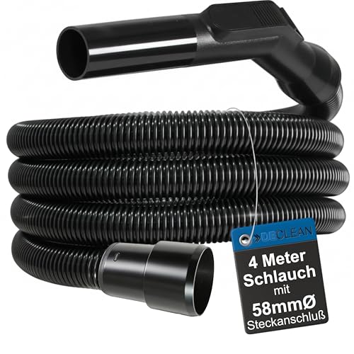 Industrie-Saugschlauch 32 mm – Staubsaugerschlauch mit 58 mm Anschluss, universal einsetzbar für Kärcher NT, Nilfisk & Werkstattsauger, abriebfest, flexibel, geeignet für Nass- und Trockeneinsatz