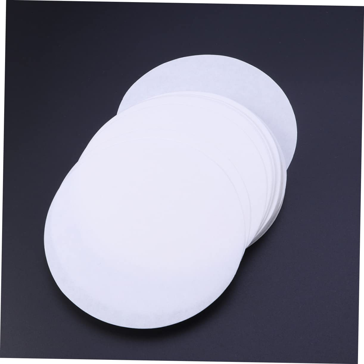 HOMOCONO Lot De 100 Feuilles Filtrantes 18 Cm - Papier Filtre Cellulose Qualité Supérieure Débit Moyen Pour Cafetière Et Laboratoire - Blanc