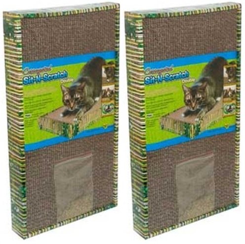 (2 Pack) Ware ManufaCounturing CWM12015 Sit-N-Scratch Double Corrugated Scratcher