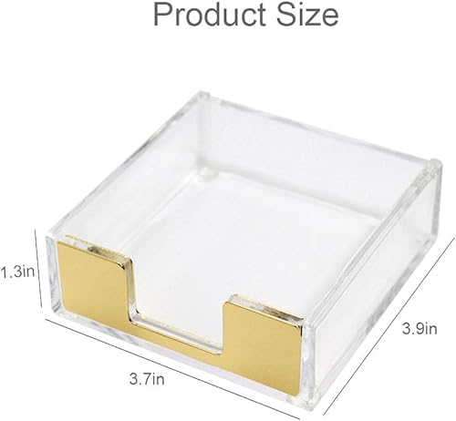 Miniatura 2 de MultiBey Dispensador de notas adhesivas, oro rosa con organizador de suministros de escritorio transparente, accesorios para oficina, hogar,