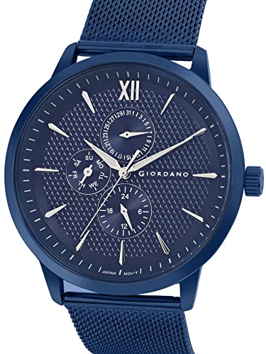 Image of Giordano Analogue Watch for Men with Stylish Mesh Band with Water Resistant Casual Wrist Watch to Complement Your Party Look - GD-50008