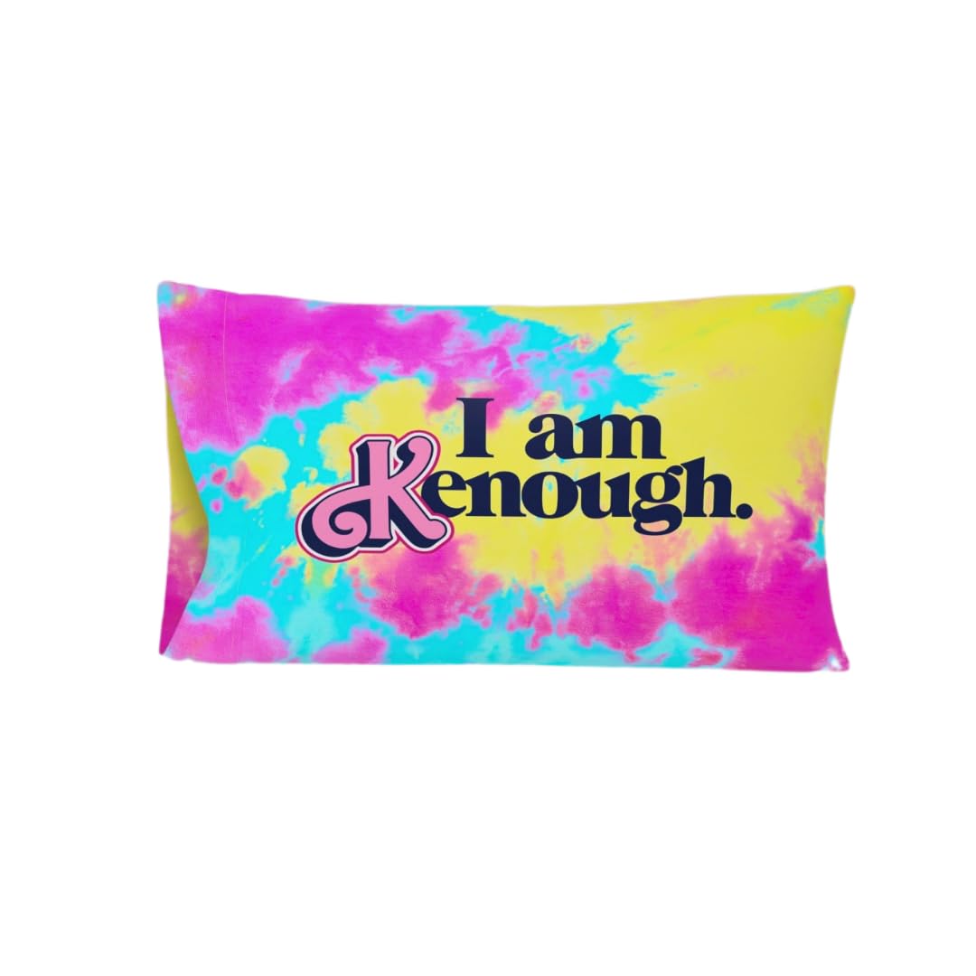 Franco Collectibles Barbie Movie Kenough Beauty Silky Satin Standard Reversible Pillowcase Cover 20x30 for Hair and Skin (Official Licensed Product)