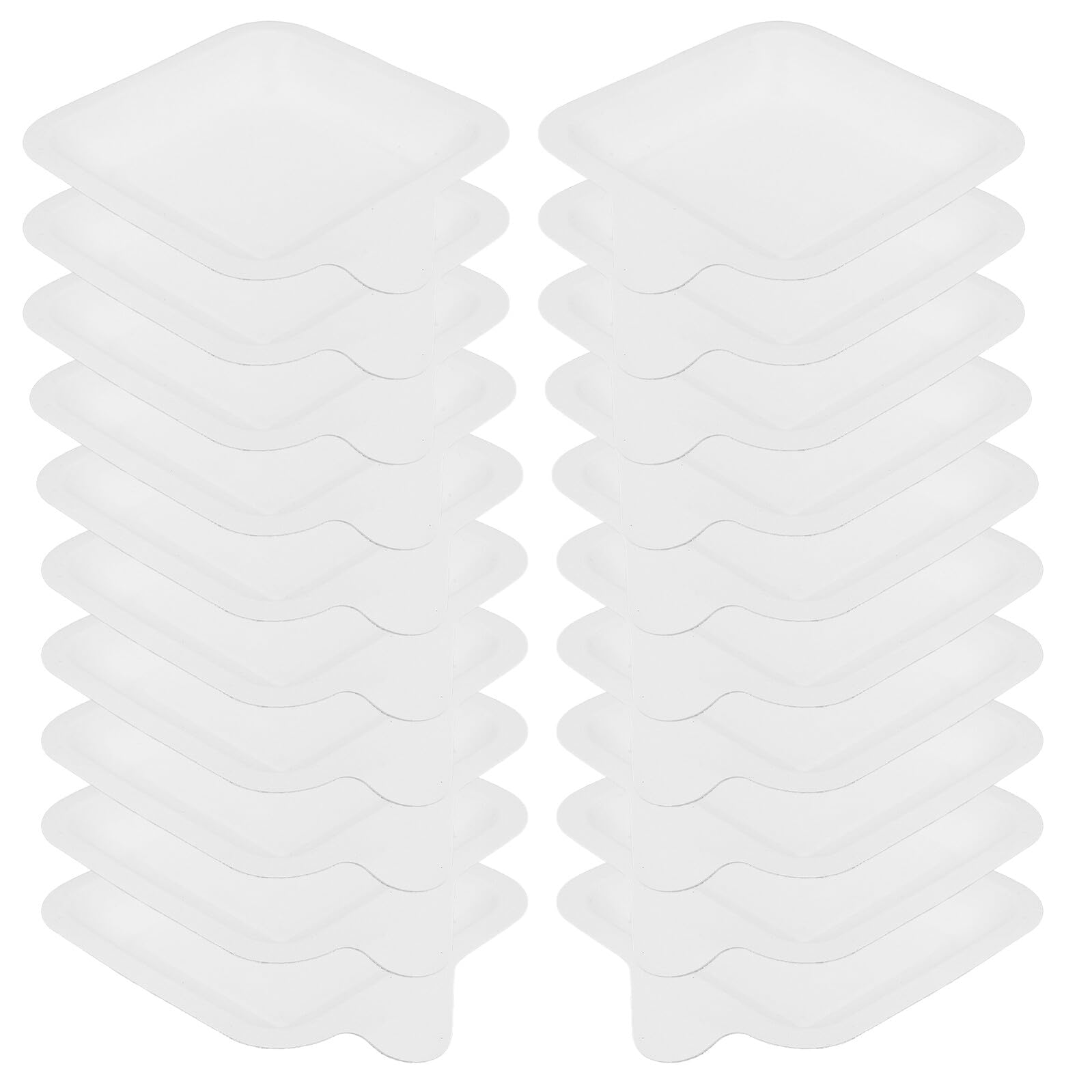 UPKOCH 100pezzi Piatti di Carta Quadrati Pz Piccoli Piatti di Carta Usa e Getta per Torte Dessert e Antipasti Adatti per Barbecue Eventi all Aperto e Feste