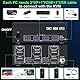 KVM Switch 2 PC 3 Monitore HDMI+2 Displayport 8K@60Hz 4K@144Hz, MLEEDA Triple Monitor KVM Switch für 2 PC Teilen 3 Monitors und 4 USB3.0-Geräte, mit 12V Netzteil,Verdrahtet Fernbedienung und 5 Kabel