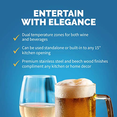 Newair NWB057SS00 15 Inch Wine, Beer, Beverage Refrigerator Cooler thumb #3