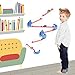 Quercetti - Skyrail Wall Coaster - Marble Run Set Turns Your Wall into a Roller Coaster (6570)