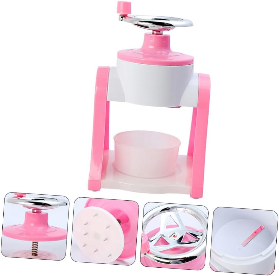 1Pc Manual Ice Crushing Machine Hand Operated Ice Shaver for Home Use Durable Cutter Compact Design for Easy Cleaning for Summer Desserts