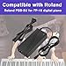MSZLZTD 12V DC Adapter Charger Fit for Roland PSB-5U for FP-10 Digital Piano Power Supply Cord Mains PSU, 12V2A Power Supply Cord Battery Charger for Digital Piano Electronic Keyboard Replace Part ﻿
