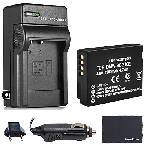 Xtech DMW-BCG10 Battery and Charger for Panasonic Lumix DMC-3D1, TZ10, TZ18, TZ19, TZ20, TZ25, TZ30, TZ35, ZR1, ZR3, ZS1, ZS5, ZS6, ZS7, ZS8, ZS9, ZS10, ZS15, ZS19 ZS20, ZS25, ZX1, ZX3 Digital Camera