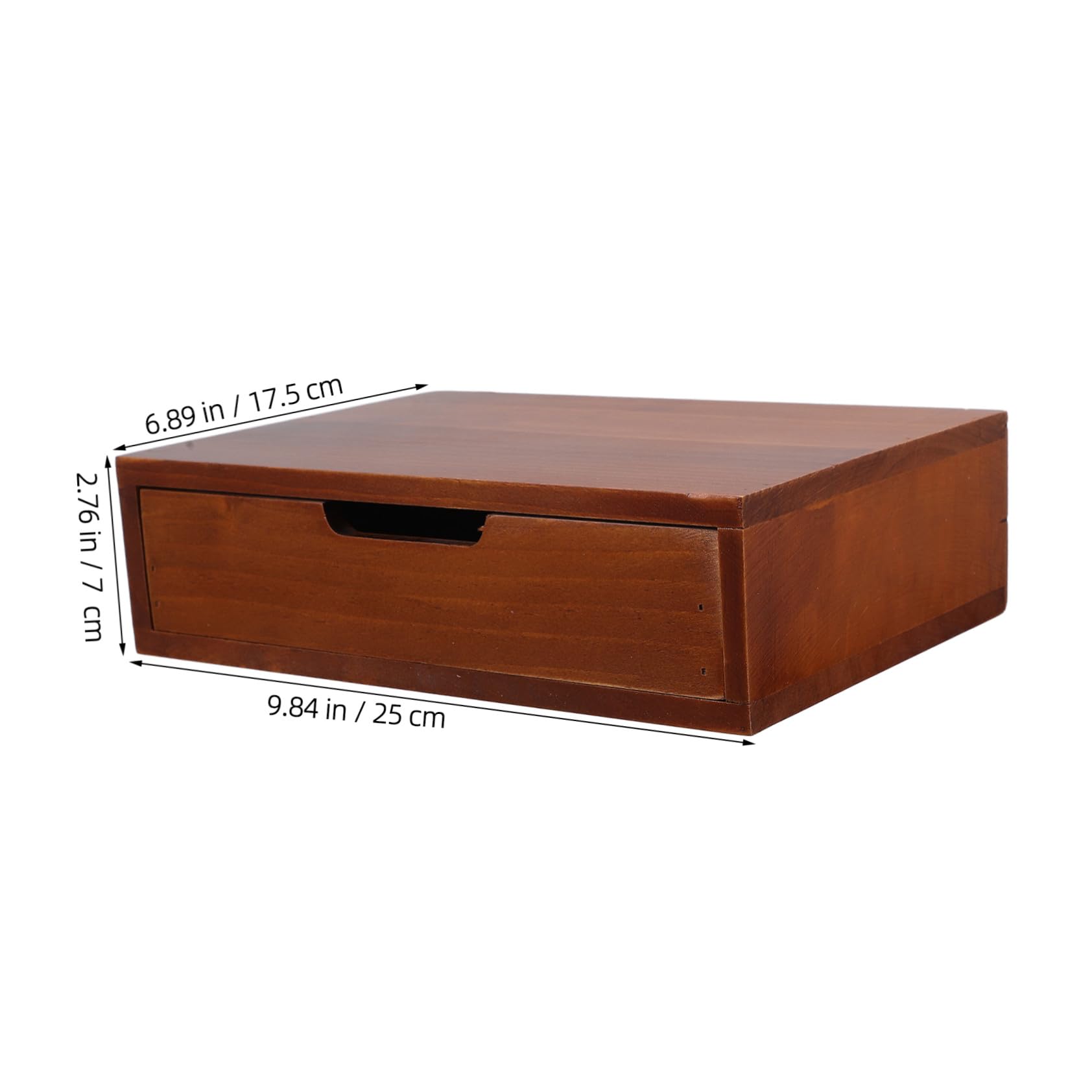 Organizzatore da Scrivania Struttura Robusta e Versatile Cassetti in Legno Vintage per Cucina e Camera