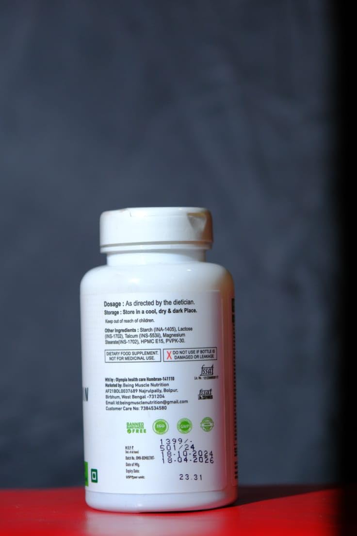 BEING MUSCLE NUTRITION Daily Essential Nutrients for Enhanced Energy, Immunity, and Overall Wellness Comprehensive Multivitamin Supplement Pack Of 2 BEING MUSCLE NUTRITION Daily Essential Nutrients for Enhanced Energy, Immunity, and Overall Wellness Comprehensive Multivitamin Supplement Pack Of 2