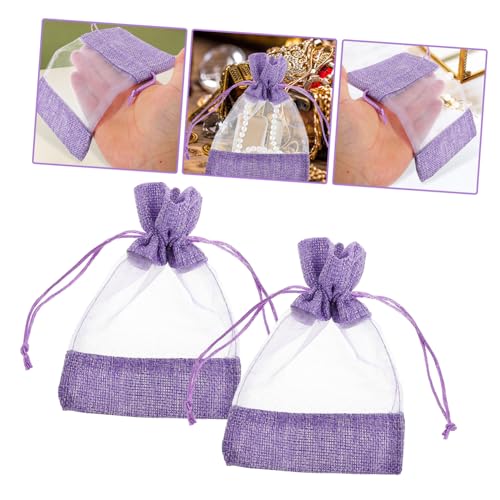 10 bolsas sachet vacías de lavanda con cierre y cordón miniatura 7