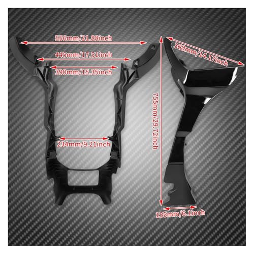 Carénage moto et extensions latérales pour protéger le moteur Touring FLTRXS