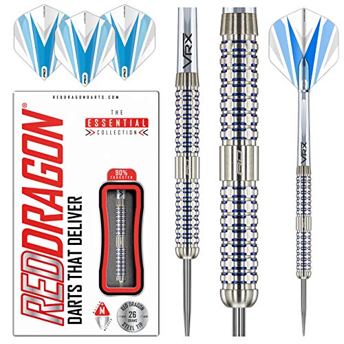 RED DRAGON Evoke 26g Tungsten Darts Set with Flights and Stems