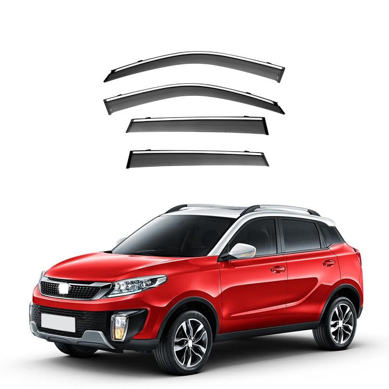 Déflecteurs de Vent de Voiture pour Changhe Q35, Pare-Vent Premium en Acrylique Teinté Renforcé 4Pcs