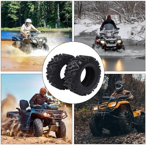 AT25x10-12 Heavy Duty ATV All Terrain Tubeless Off-Road Tires,6 PR, KNIGHT, Directional Grip for Mud Trail Sand, Set of 2 — view 7